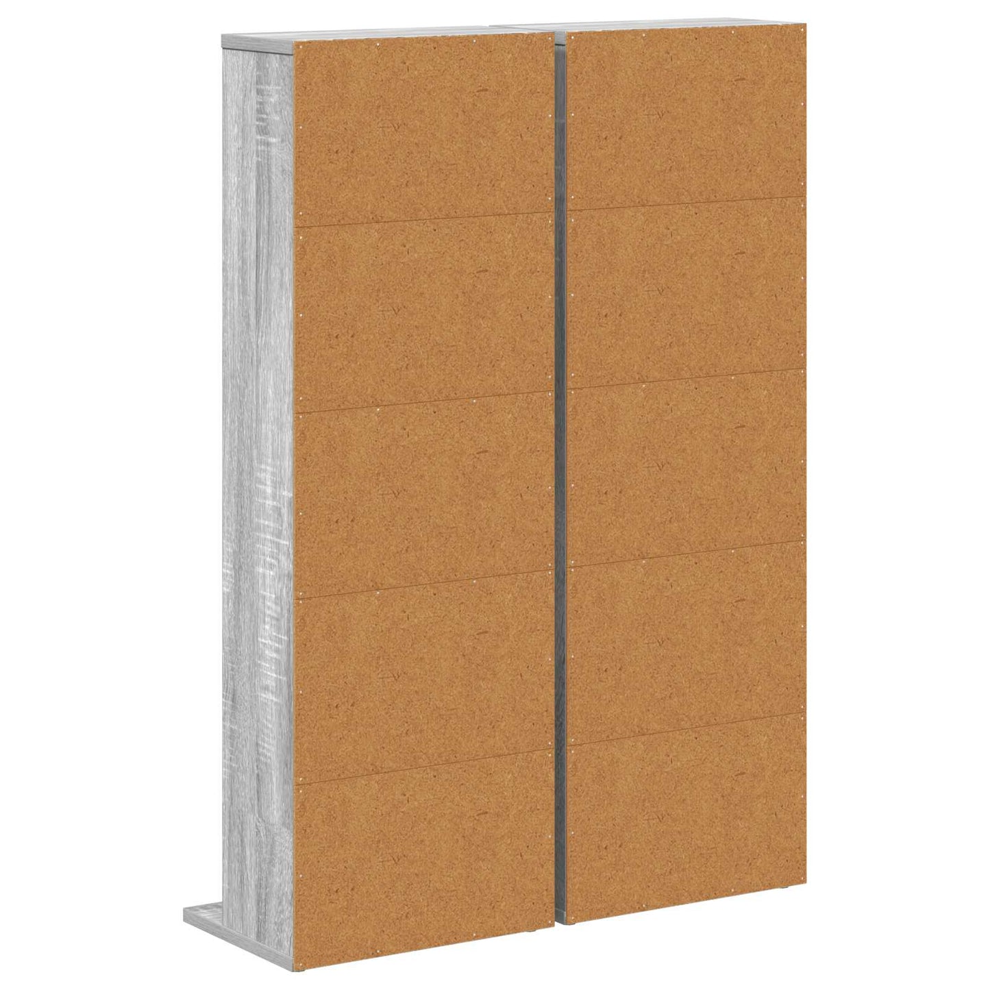 CD skap 2 stk. Grå Sonoma 33 x 23,5 x 97,5 cm Konstruert tre