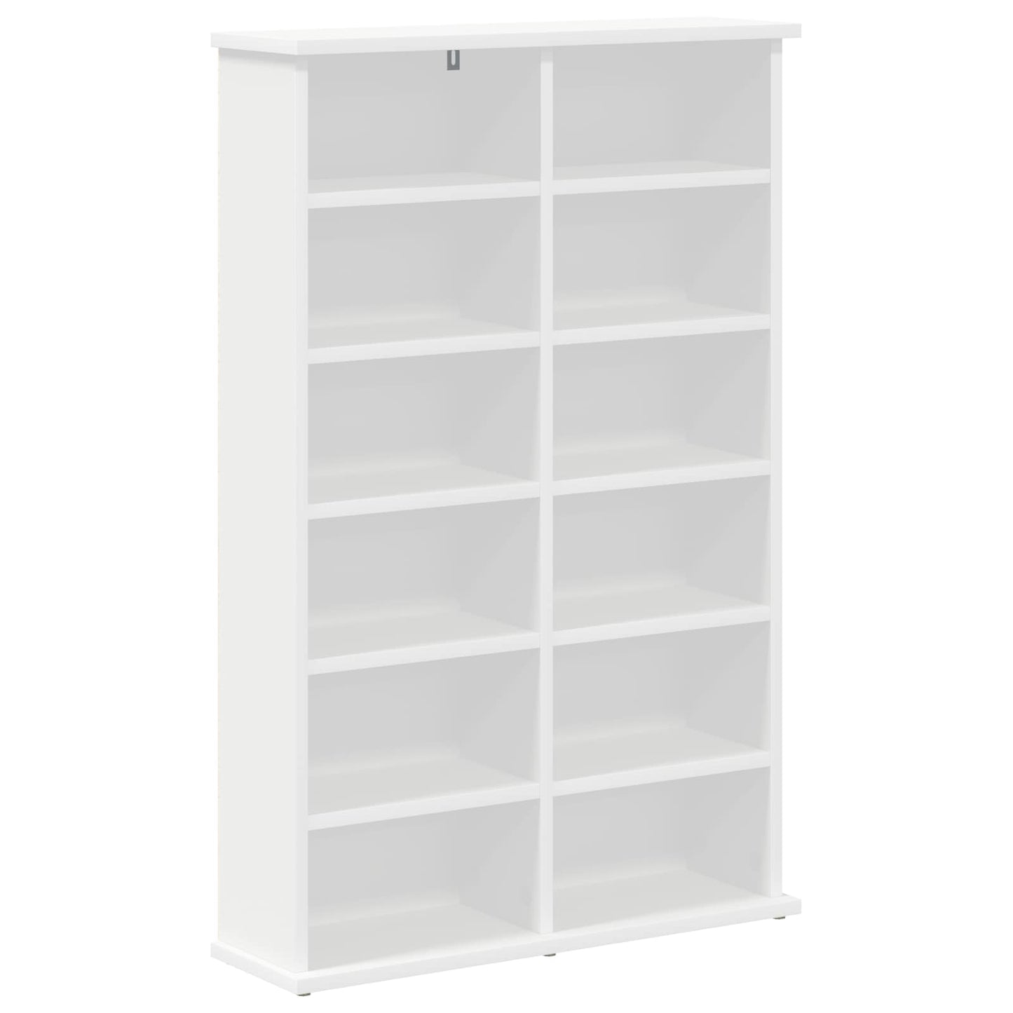 CD skap 2 stk. Hvit 60 x 17 x 92 cm Konstruert tre