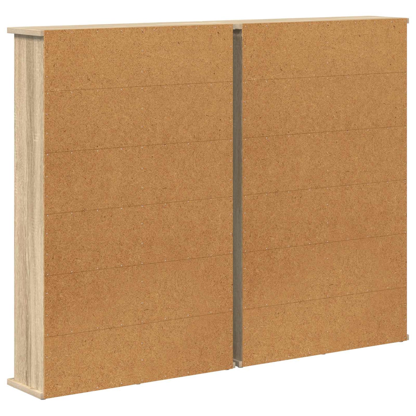 CD skap 2 stk. Sonoma eik 60 x 17 x 92 cm Konstruert tre