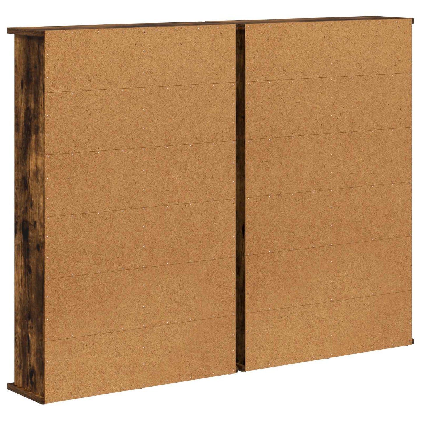 CD skap 2 stk. Røkt Eik 60 x 17 x 92 cm Konstruert tre