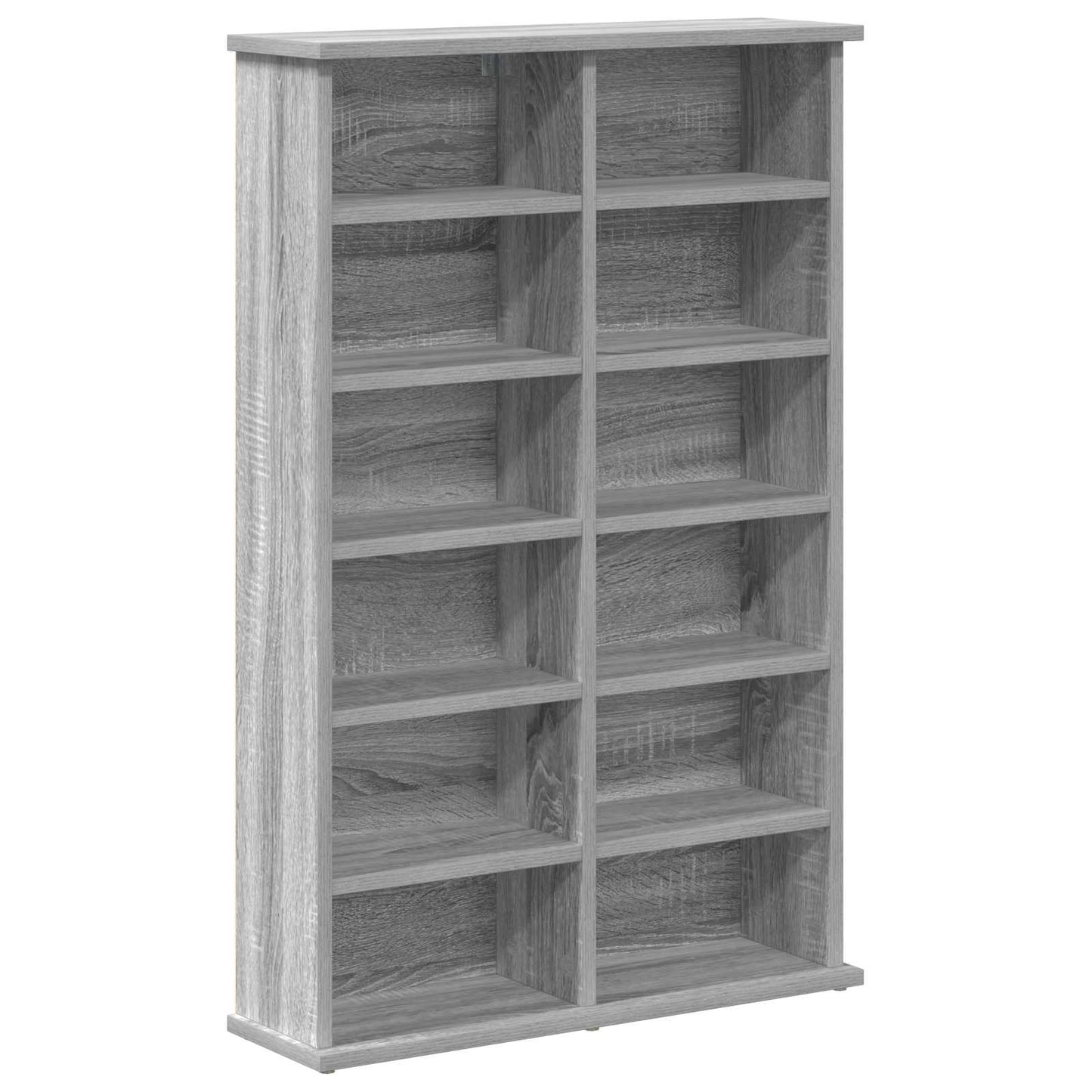 CD skap 2 stk. Grå Sonoma 60 x 17 x 92 cm Konstruert tre