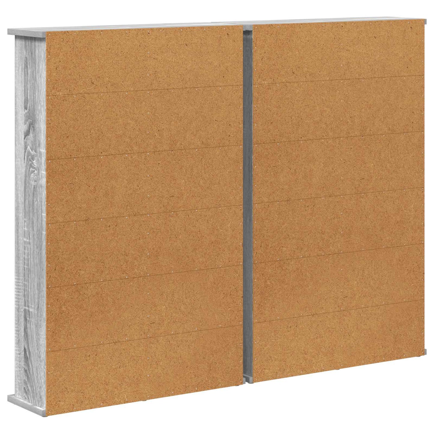 CD skap 2 stk. Grå Sonoma 60 x 17 x 92 cm Konstruert tre