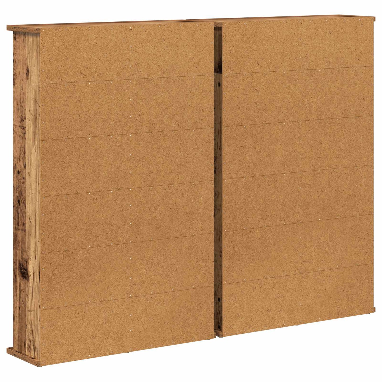 CD skap 2 stk. Gammelt tre 60 x 17 x 92 cm Konstruert tre