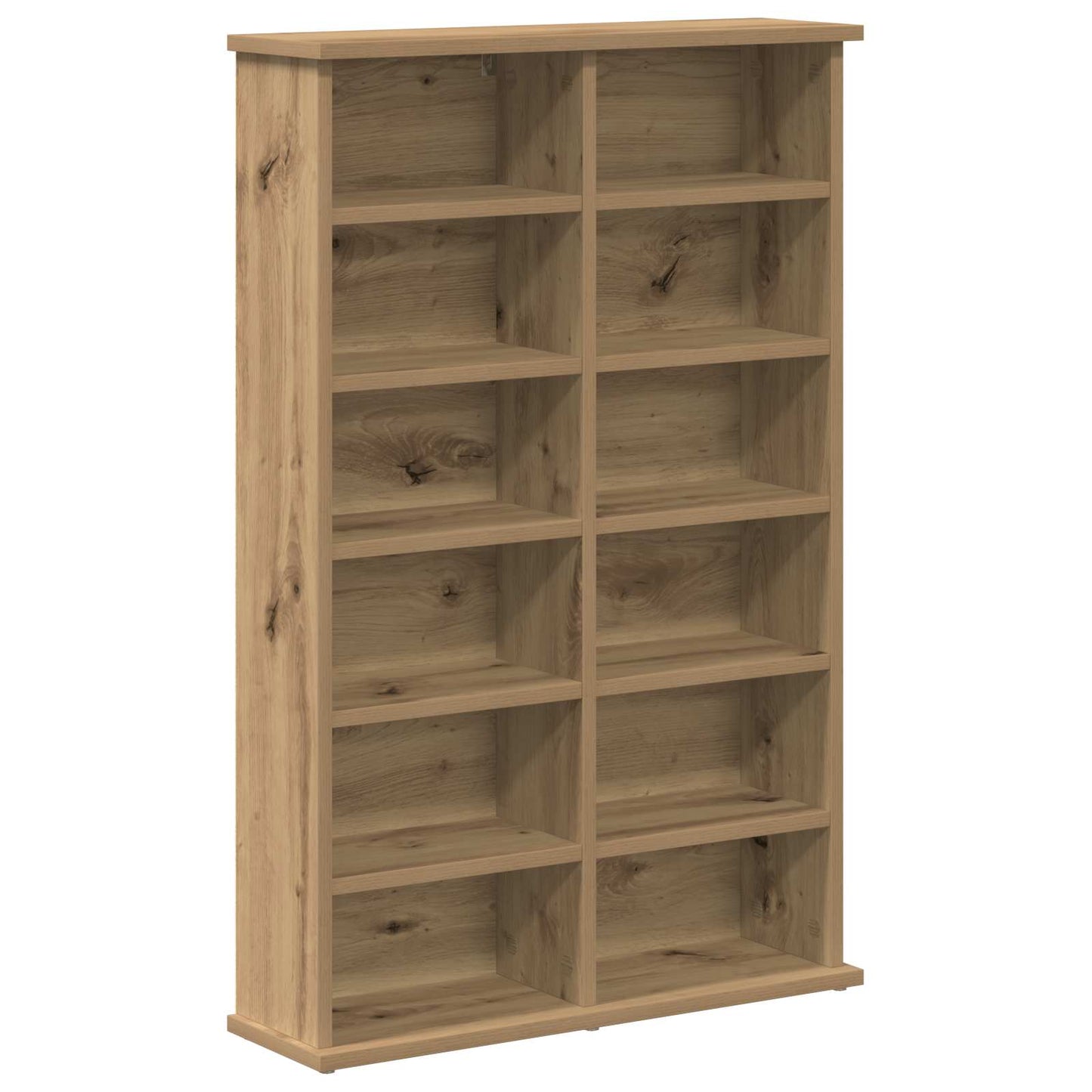 CD skap 2 stk. Artisan eik 60 x 17 x 92 cm Konstruert tre