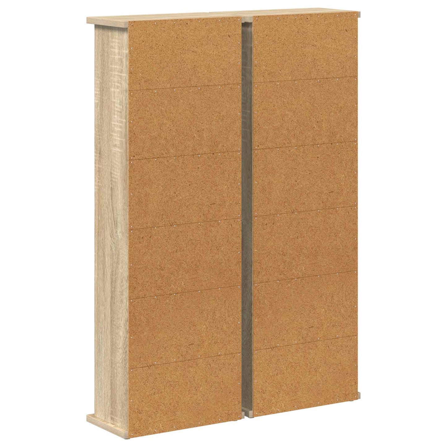 CD skap 2 stk. Sonoma eik 60 x 17 x 92 cm Konstruert tre
