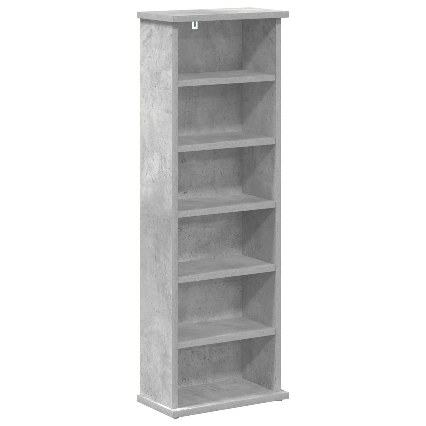 CD skap Betonggrå 60 x 17 x 92 cm Konstruert tre