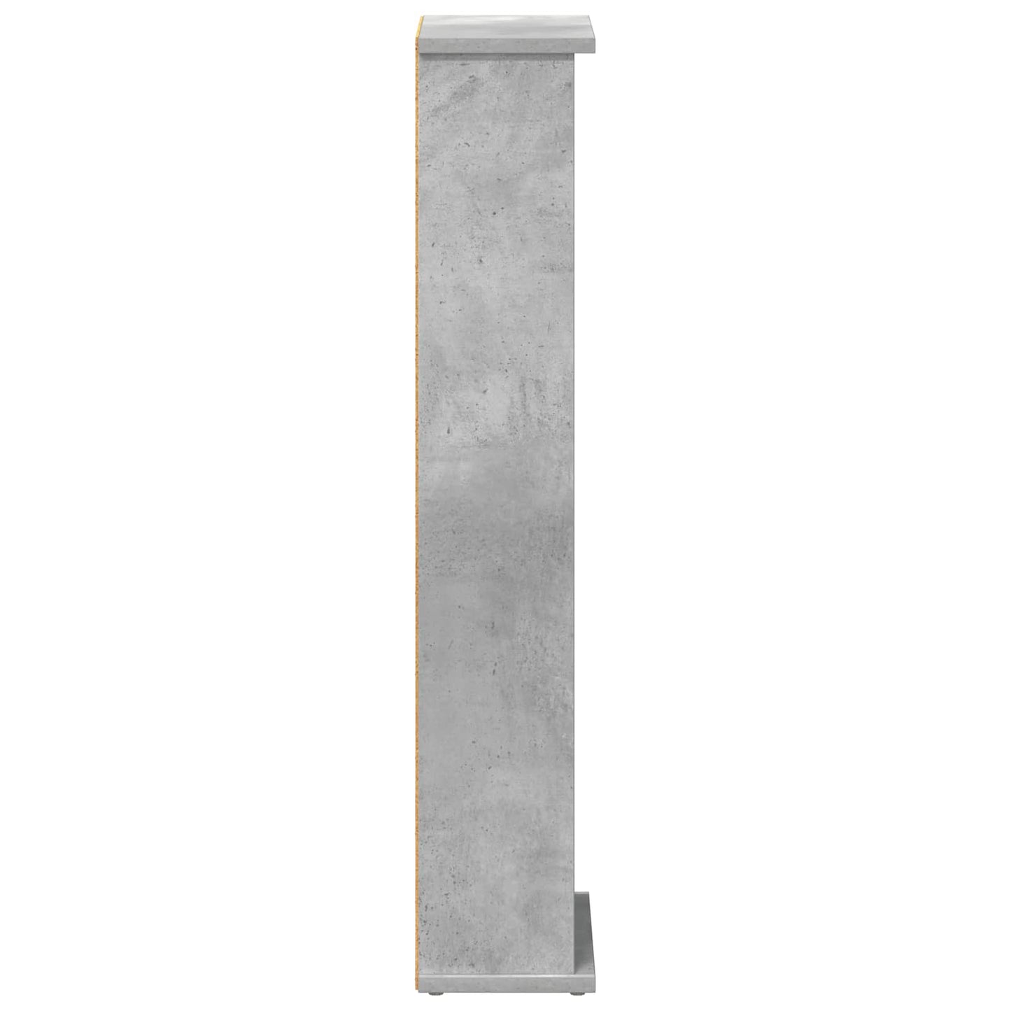 CD skap Betonggrå 60 x 17 x 92 cm Konstruert tre
