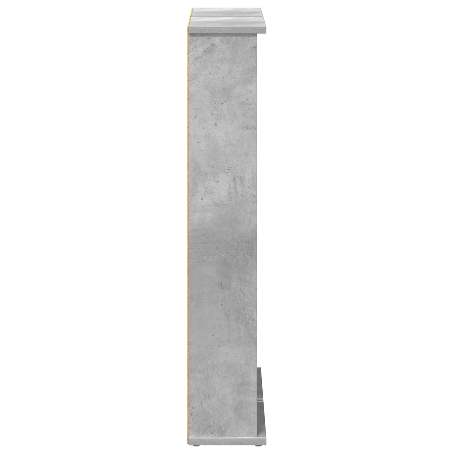 CD skap 2 stk. Betonggrå 60 x 17 x 92 cm Konstruert tre