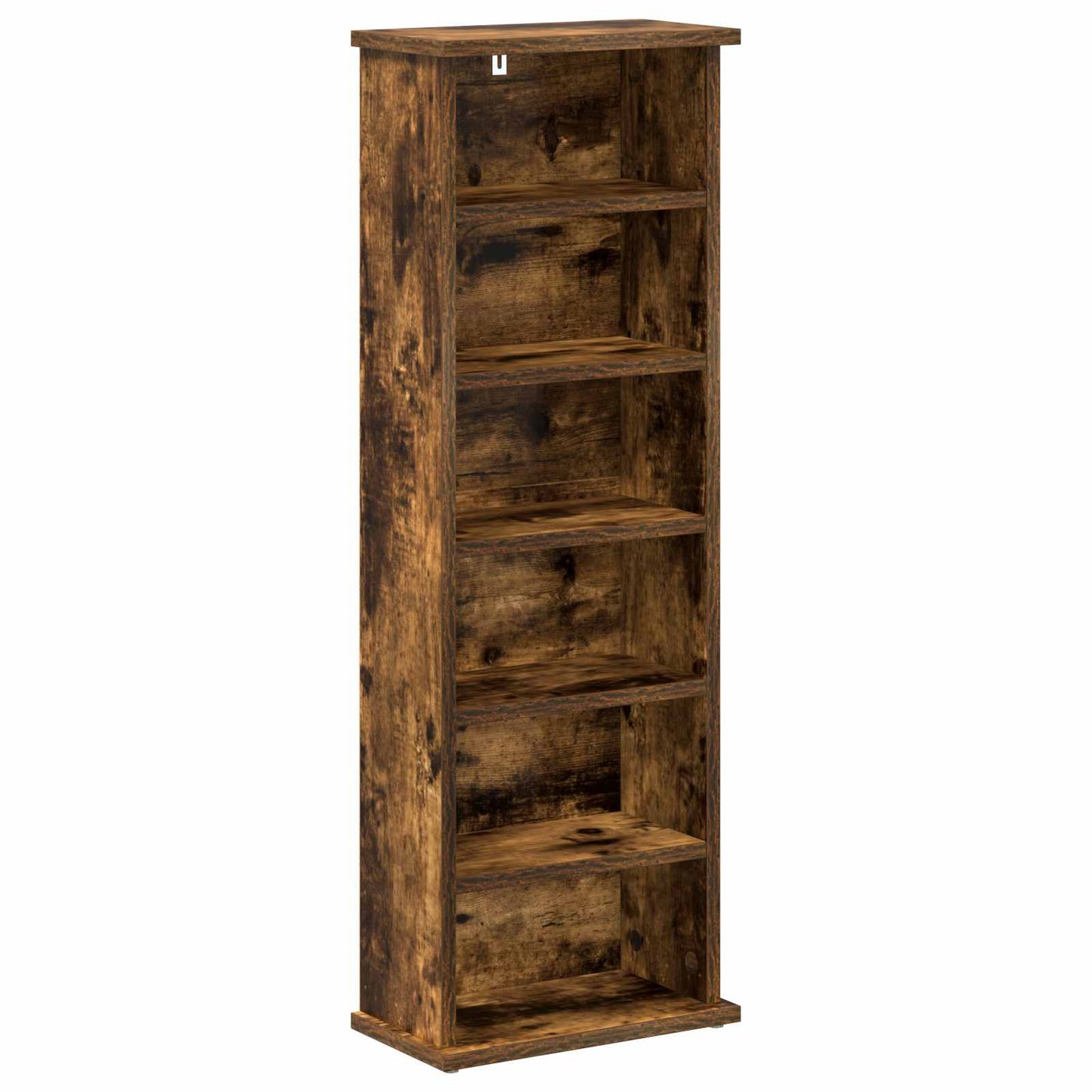 CD skap 2 stk. Røkt Eik 60 x 17 x 92 cm Konstruert tre