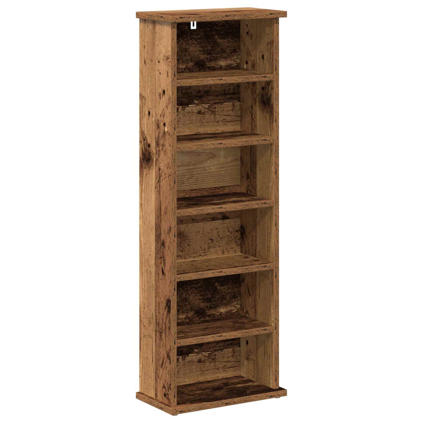 CD skap 2 stk. Gammelt tre 60 x 17 x 92 cm Konstruert tre