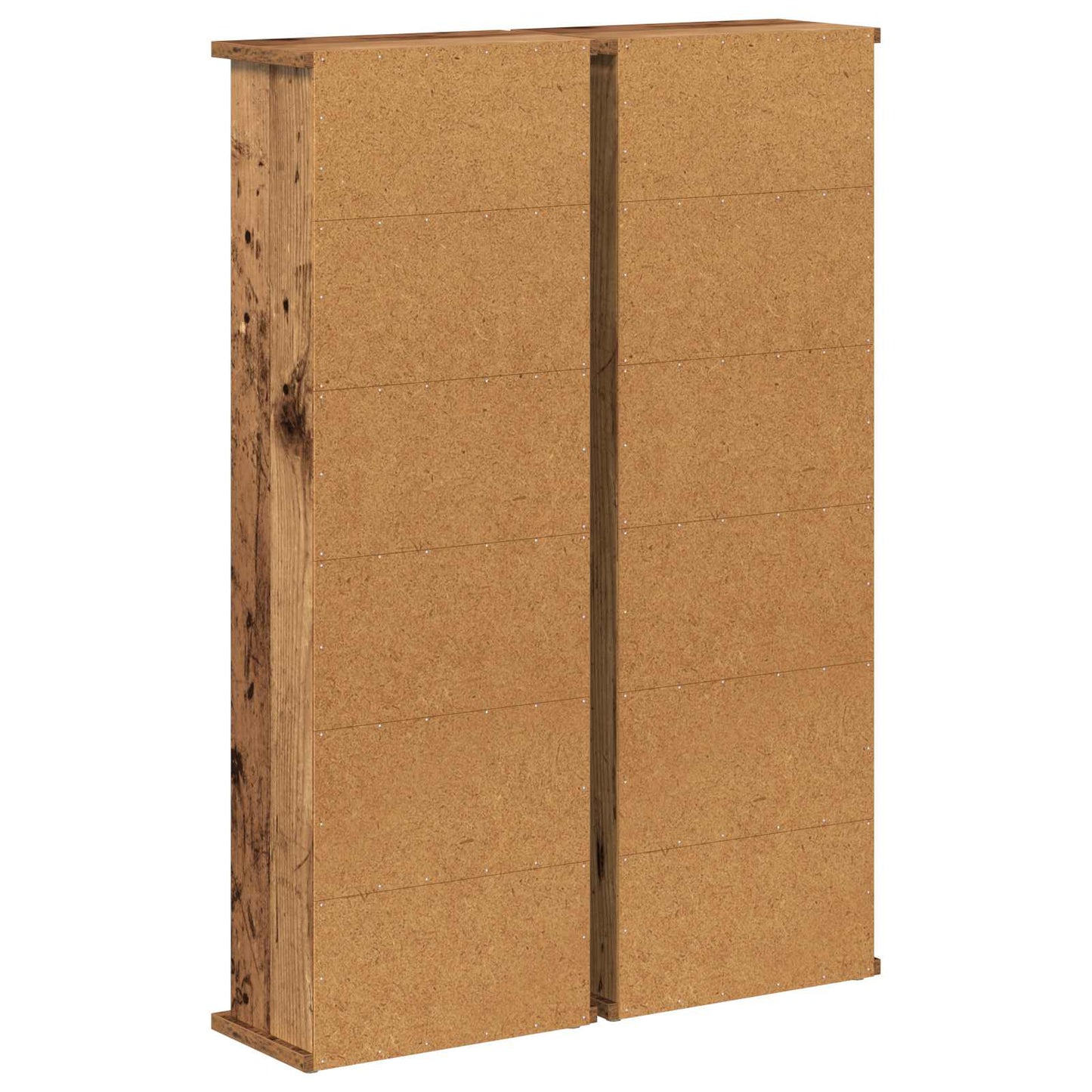 CD skap 2 stk. Gammelt tre 60 x 17 x 92 cm Konstruert tre