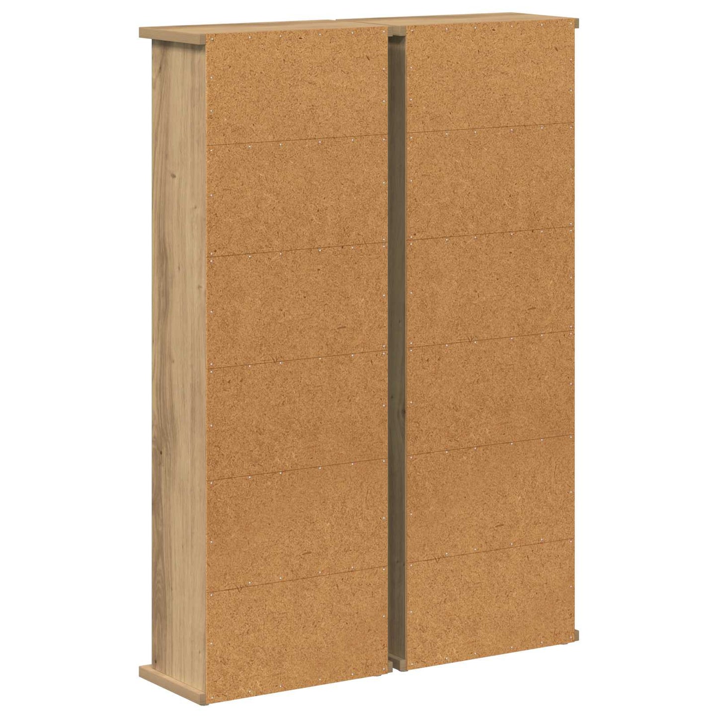 CD skap 2 stk. Artisan eik 60 x 17 x 92 cm Konstruert tre