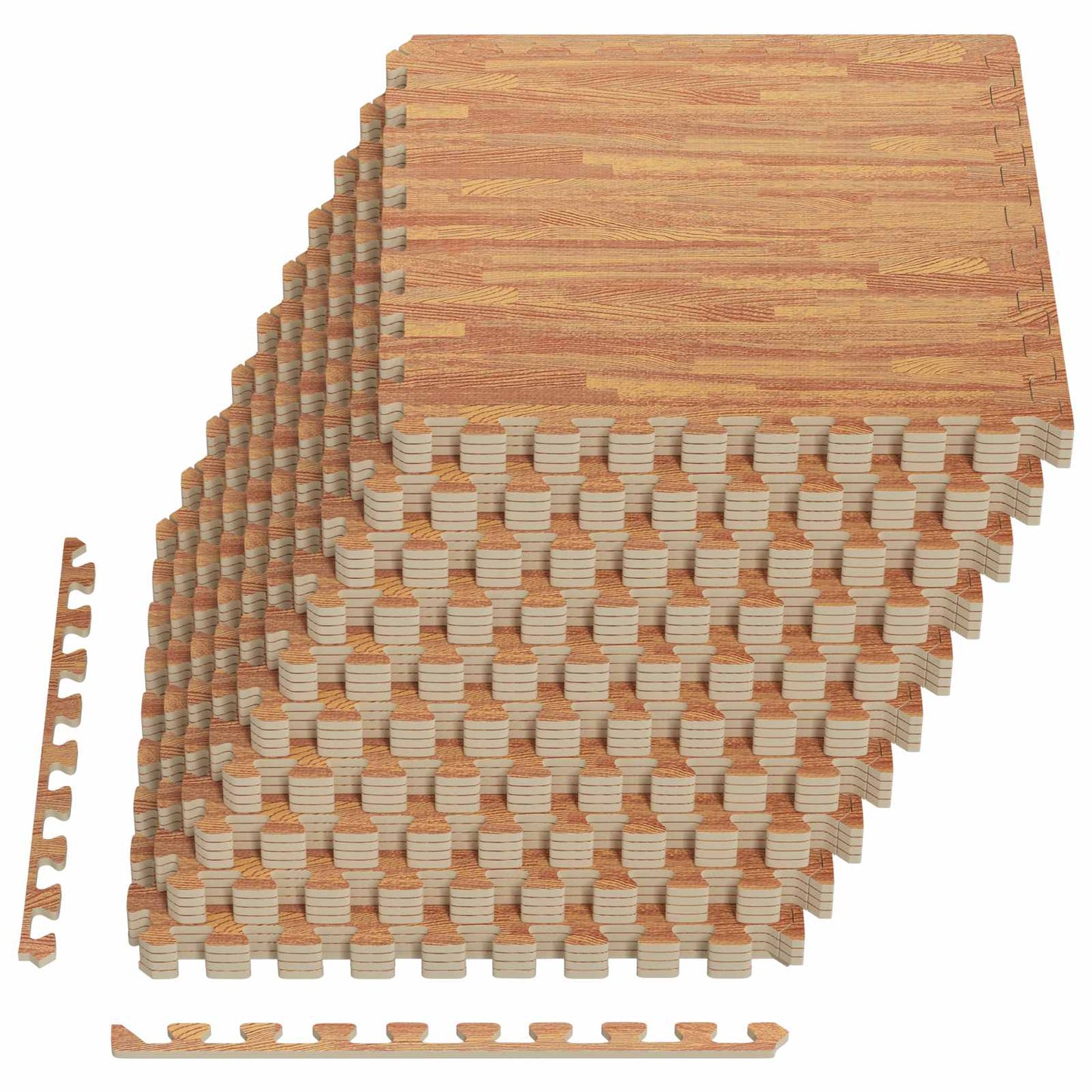 Gulvmatter 40 pcs tre 14,4 m² EVA Skum