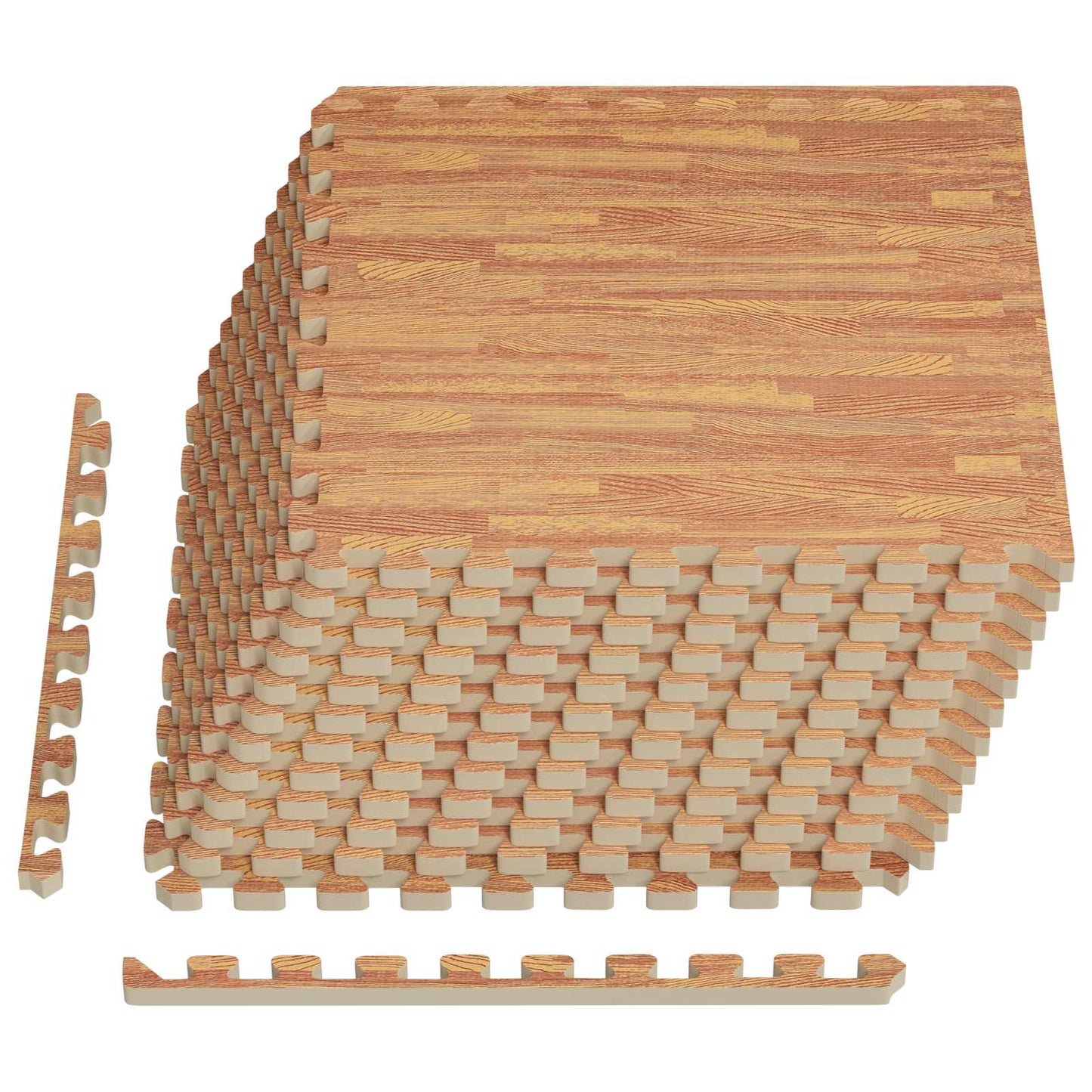 Gulvmatter 12 pcs tre 4,32 m² EVA Skum
