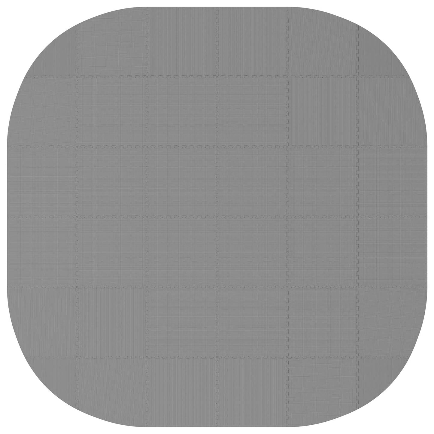 Bassenggrunnmatte 36 stk. Ø 350 cm Rund EVA Skum Grå