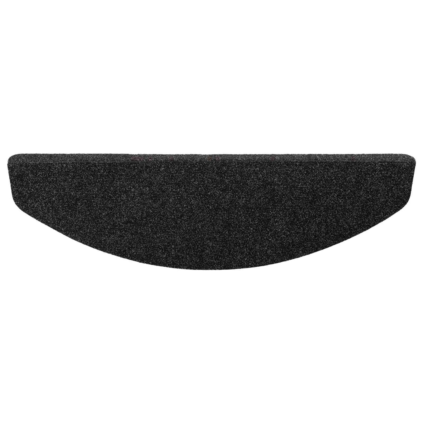 Selvlimende trappematter 15 pcs Svart 80 x 28 x 3,5 cm