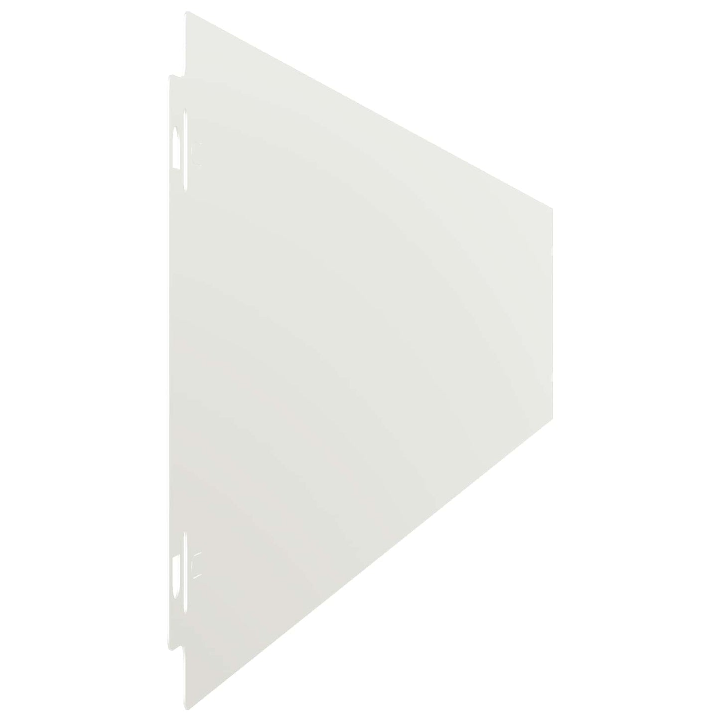 Gjerdekant 30 stk. 15 x 103 cm Stål Hvit