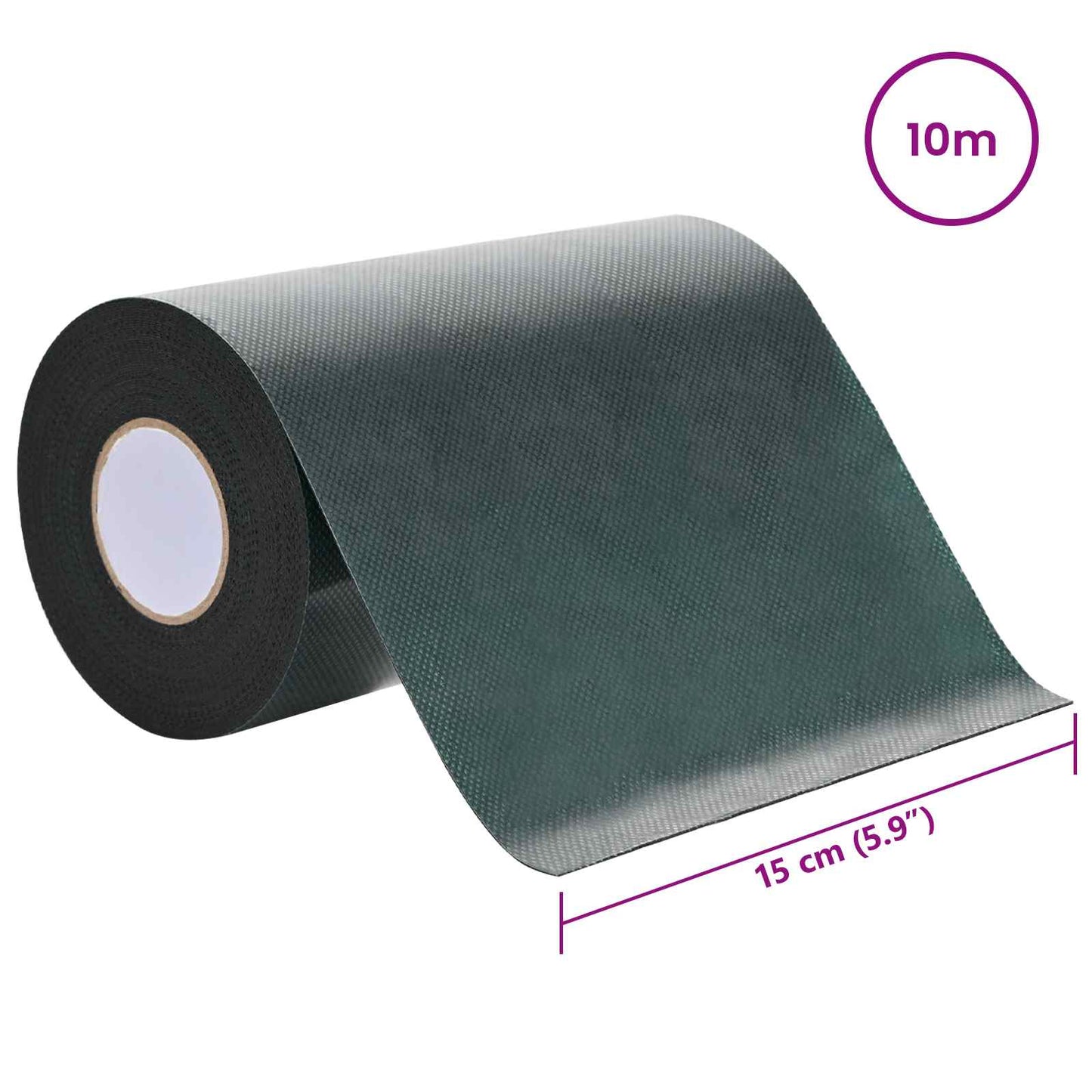 Kunstig gress tape selvheftende Grønn 15 cm x 10 m Uvevd Stoff