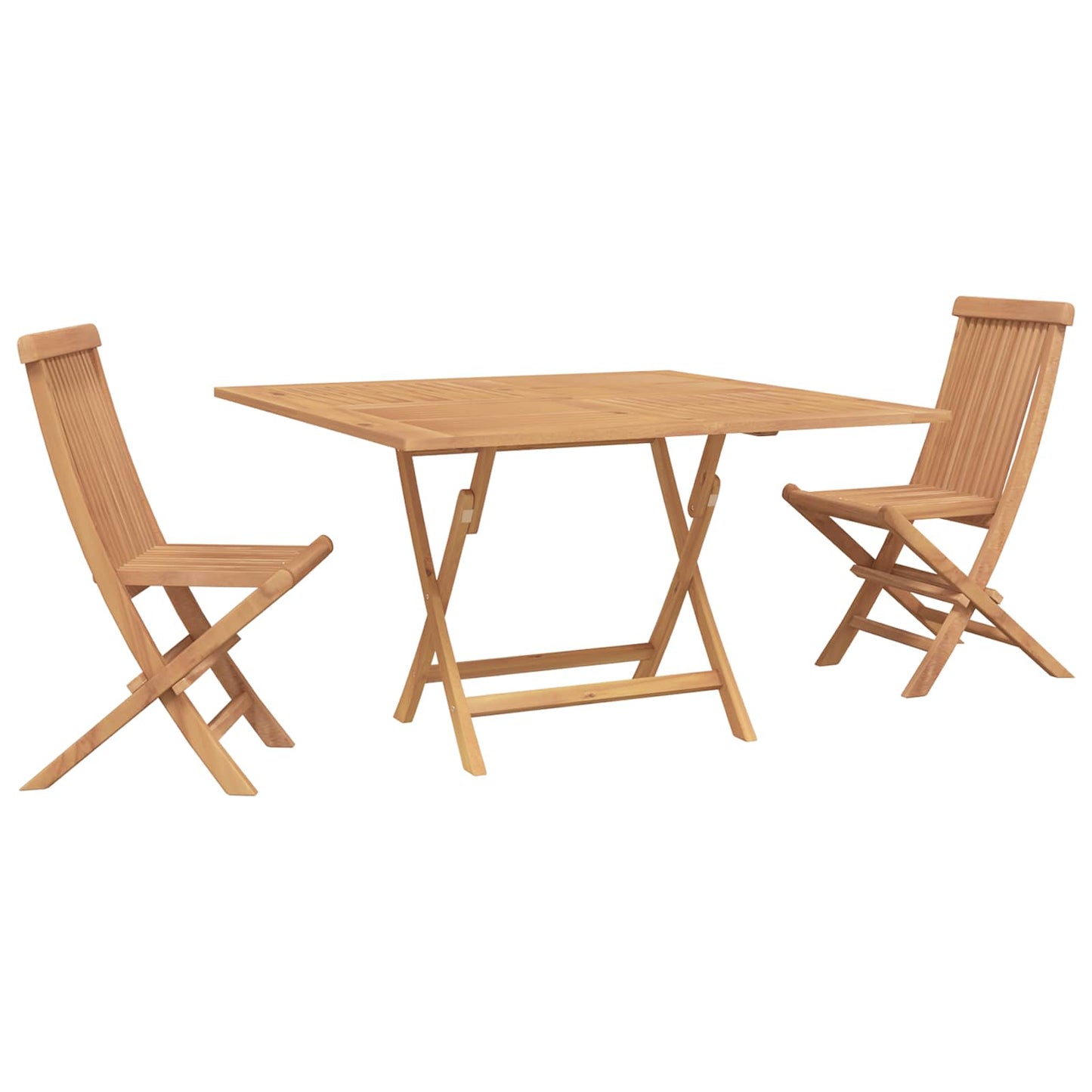Hage Bistro Sett 3 pcs Brun Massiv teaktre