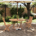 Hage Bistro Sett 3 pcs Brun Massiv teaktre