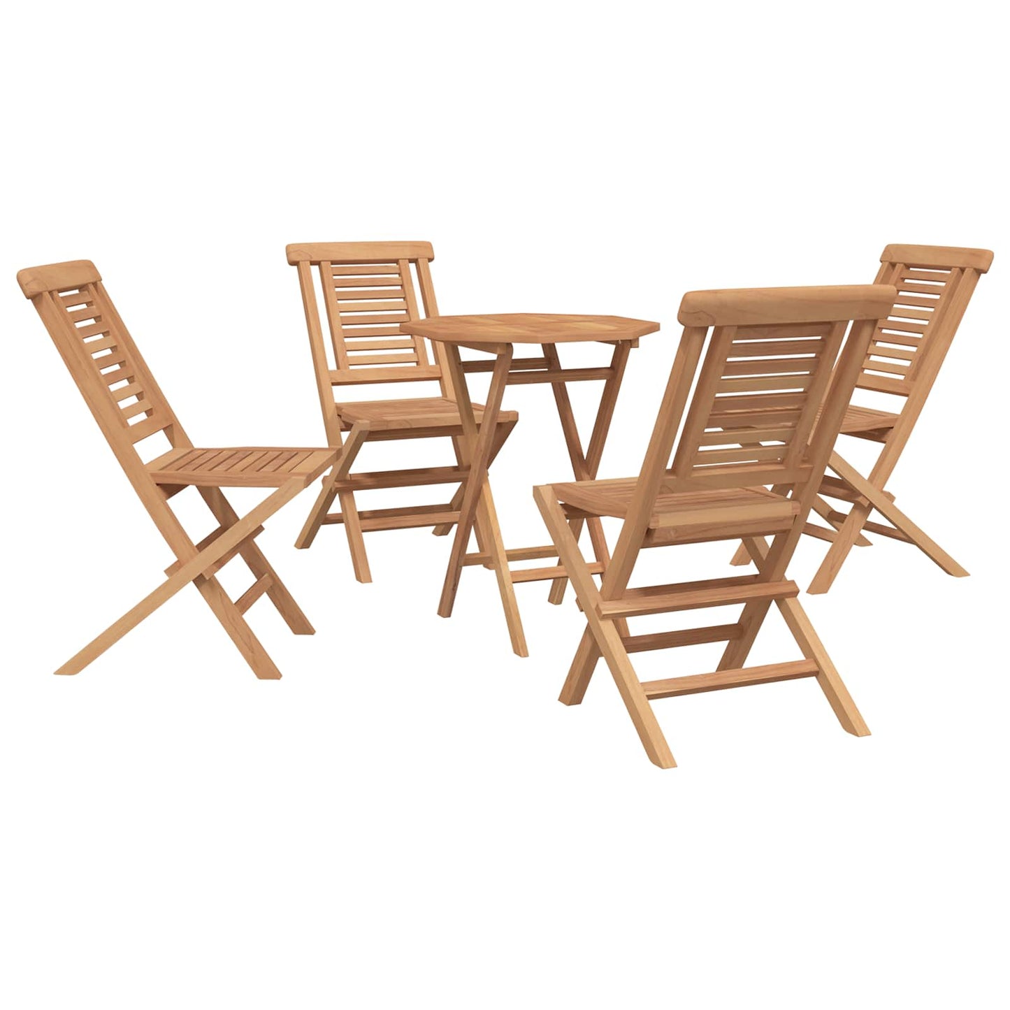 Hagesett 3 stk. Brun Massiv teaktre