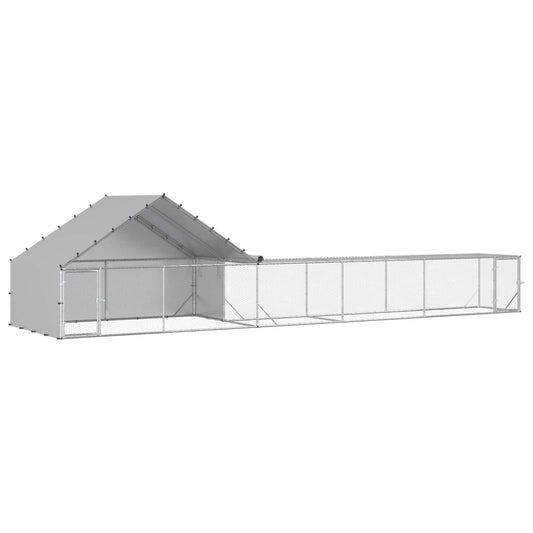 2 stk. Sølv 8 x 2 x 1,9 m Galvanisert stål
