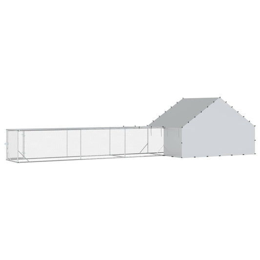 2 stk. Sølv 8 x 2 x 1,9 m Galvanisert stål