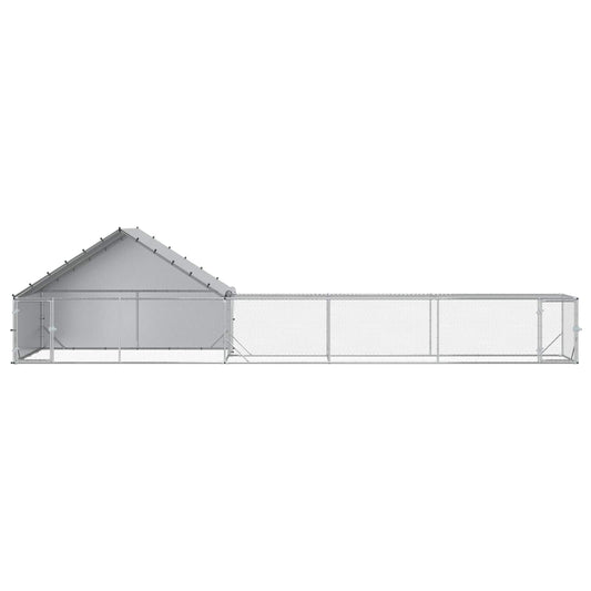 2 stk. Sølv 8 x 2 x 1,9 m Galvanisert stål