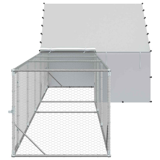2 stk. Sølv 8 x 2 x 1,9 m Galvanisert stål
