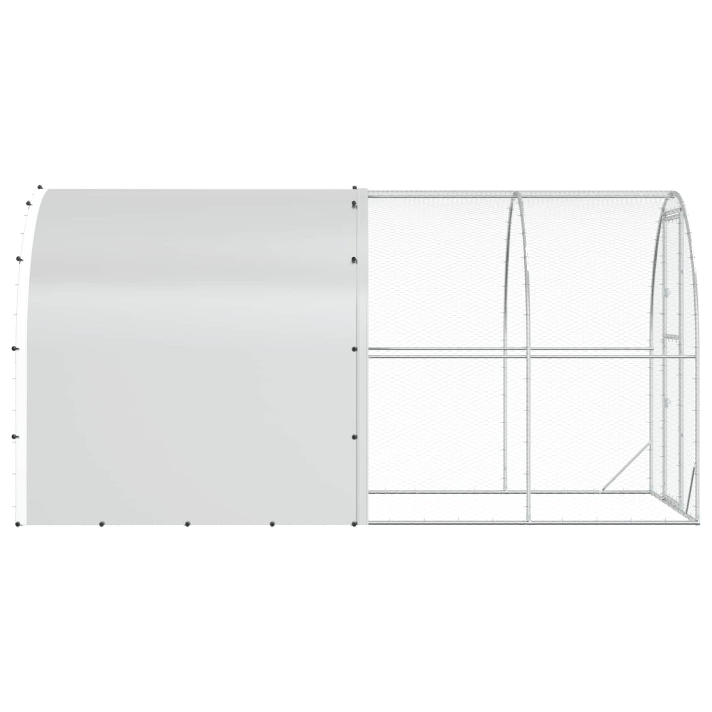 Hønsehus Sølv 400 x 200 x 200 cm Galvanisert stål