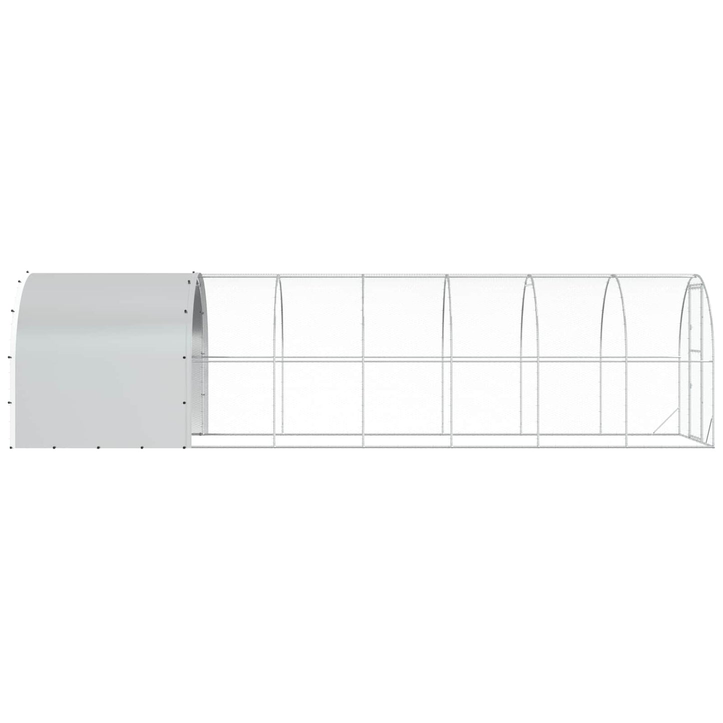Hønsehus Sølv 800 x 200 x 200 cm Galvanisert stål