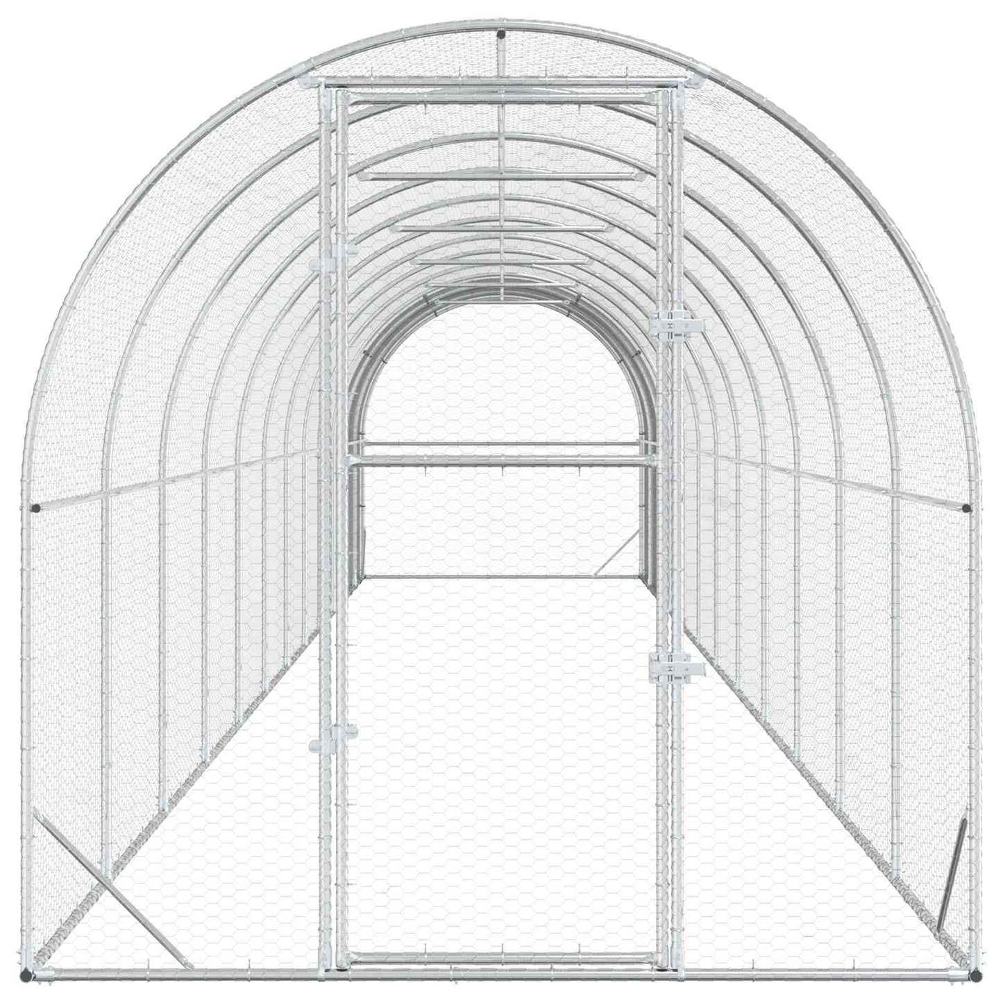 Hønsehus Sølv 1200 x 200 x 200 cm Galvanisert stål
