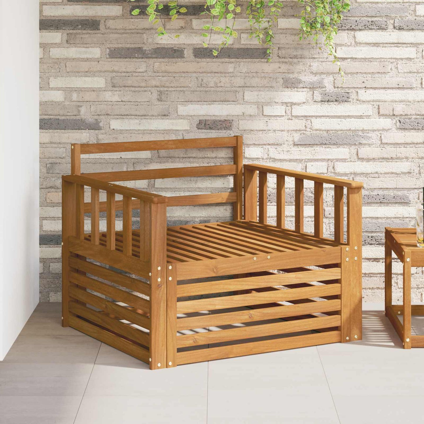 2 Stk Utesofa Naturlig