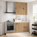 Kjøkken enhet KALMAR 5 pcs Artisan eik Konstruert tre