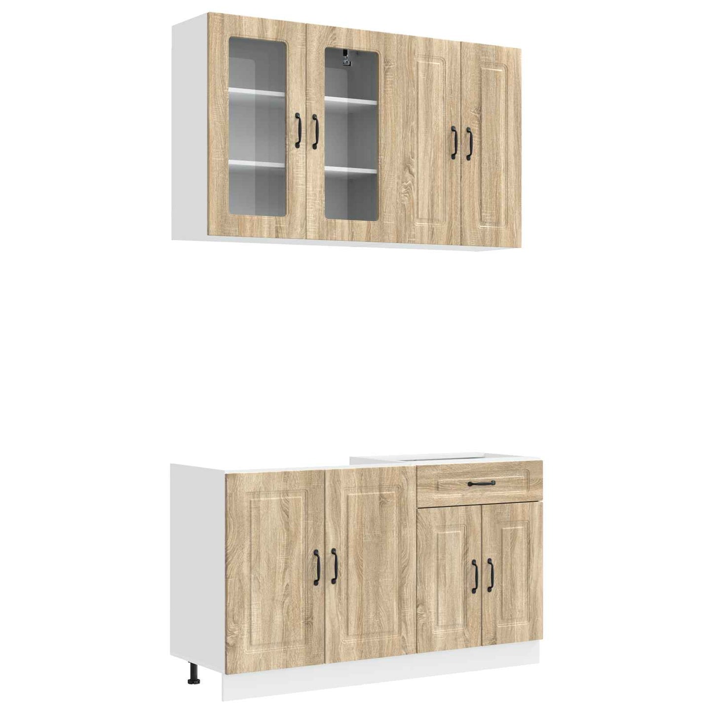 Kjøkken enhet KALMAR 4 pcs Sonoma eik Konstruert tre