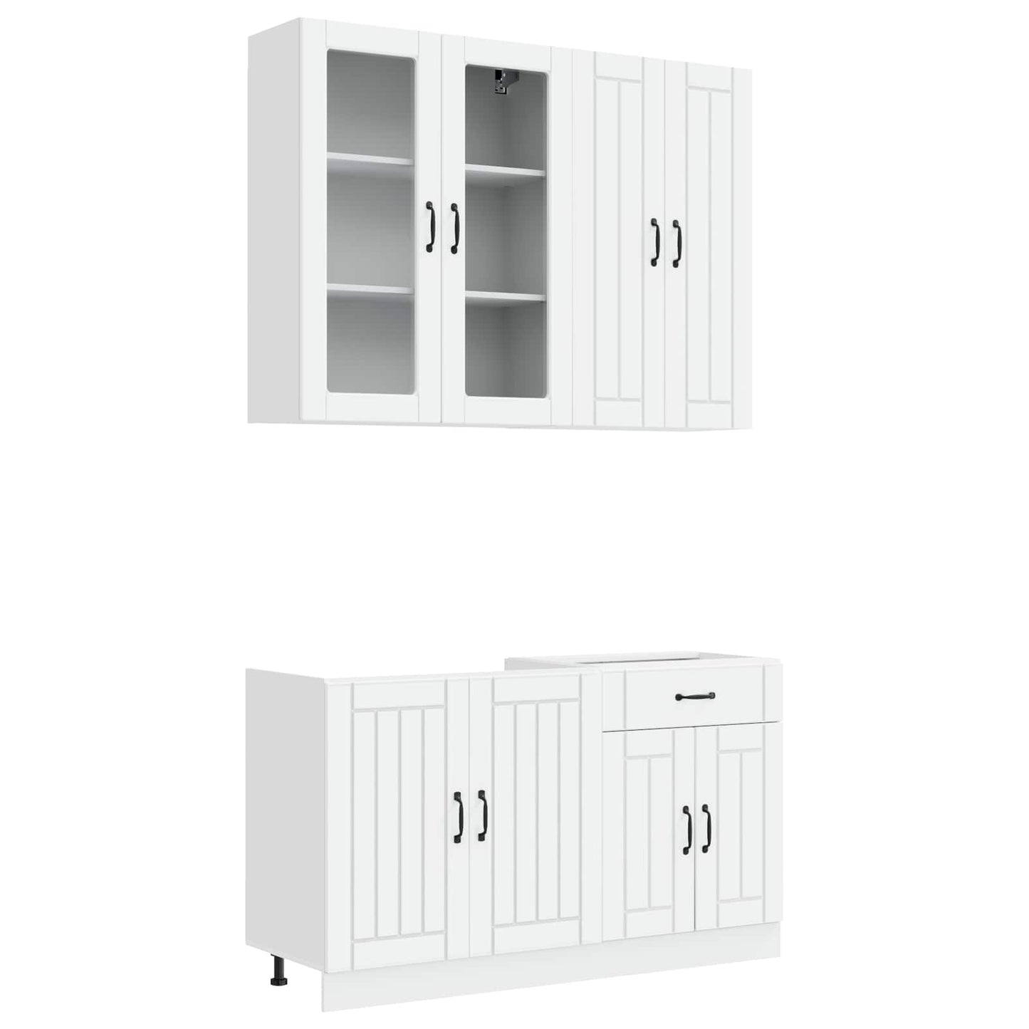 Kjøkken enhet LUCCA 4 pcs Hvit Konstruert tre
