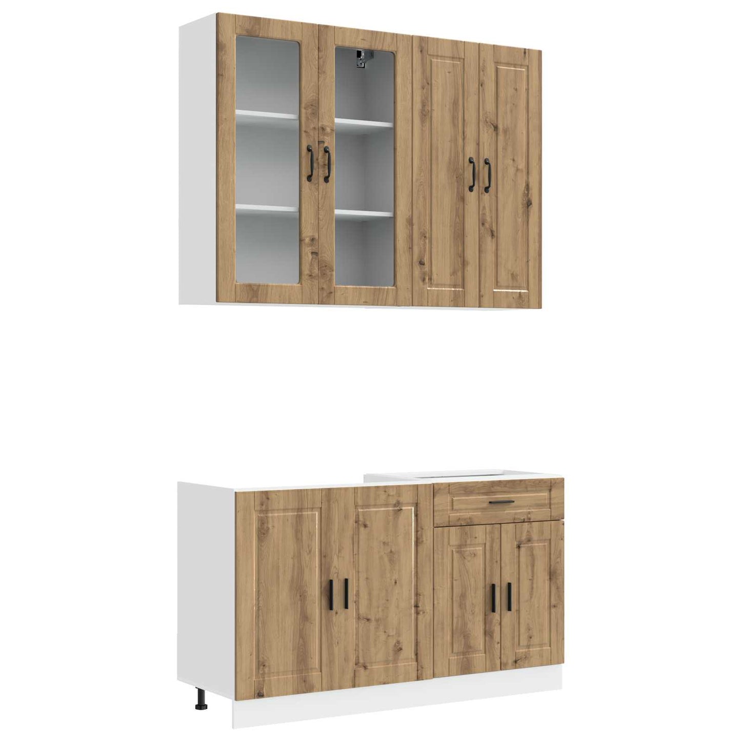 Kjøkken enhet PORTO 4 pcs Artisan eik Konstruert tre