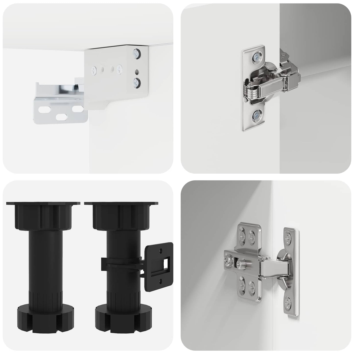 Kjøkken enhet PORTO 8 pcs Hvit Konstruert tre