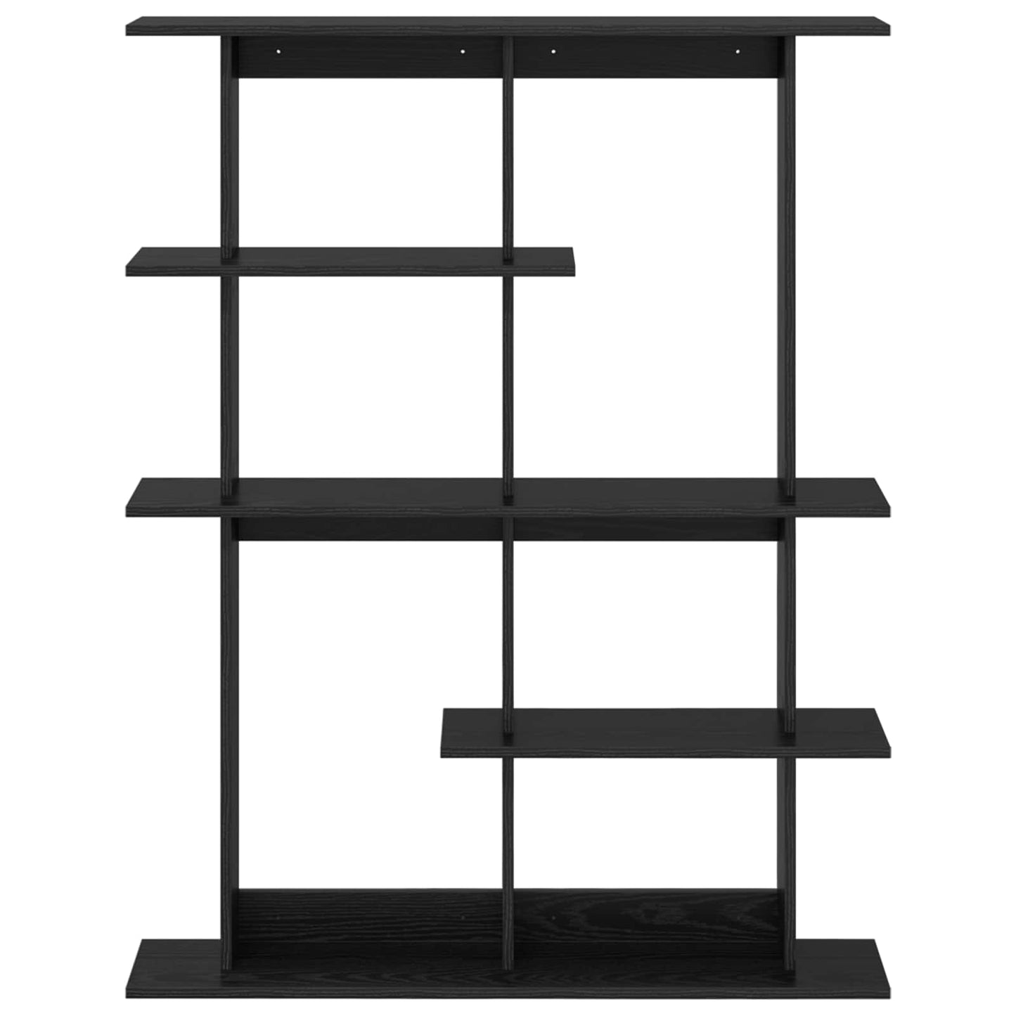 Vegghylleenhet Svart 102 x 20 x 130 cm Konstruert tre