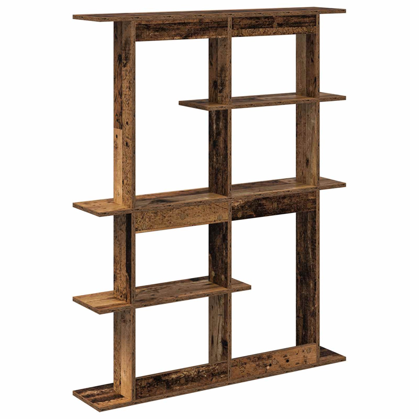 Vegghylleenhet Brun 102 x 20 x 130 cm Konstruert tre
