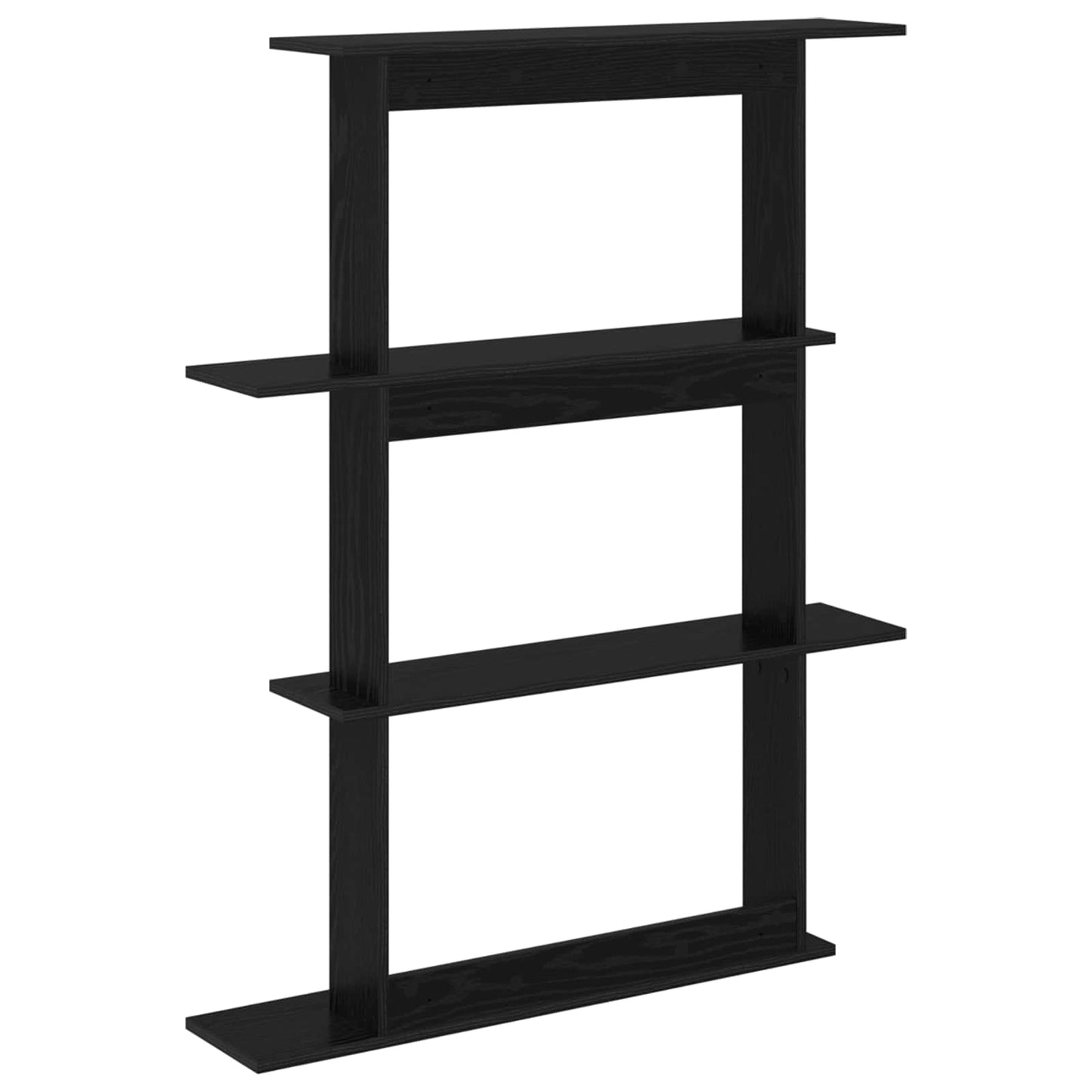 Vegghylleenhet Svart 100 x 20 x 126 cm Konstruert tre