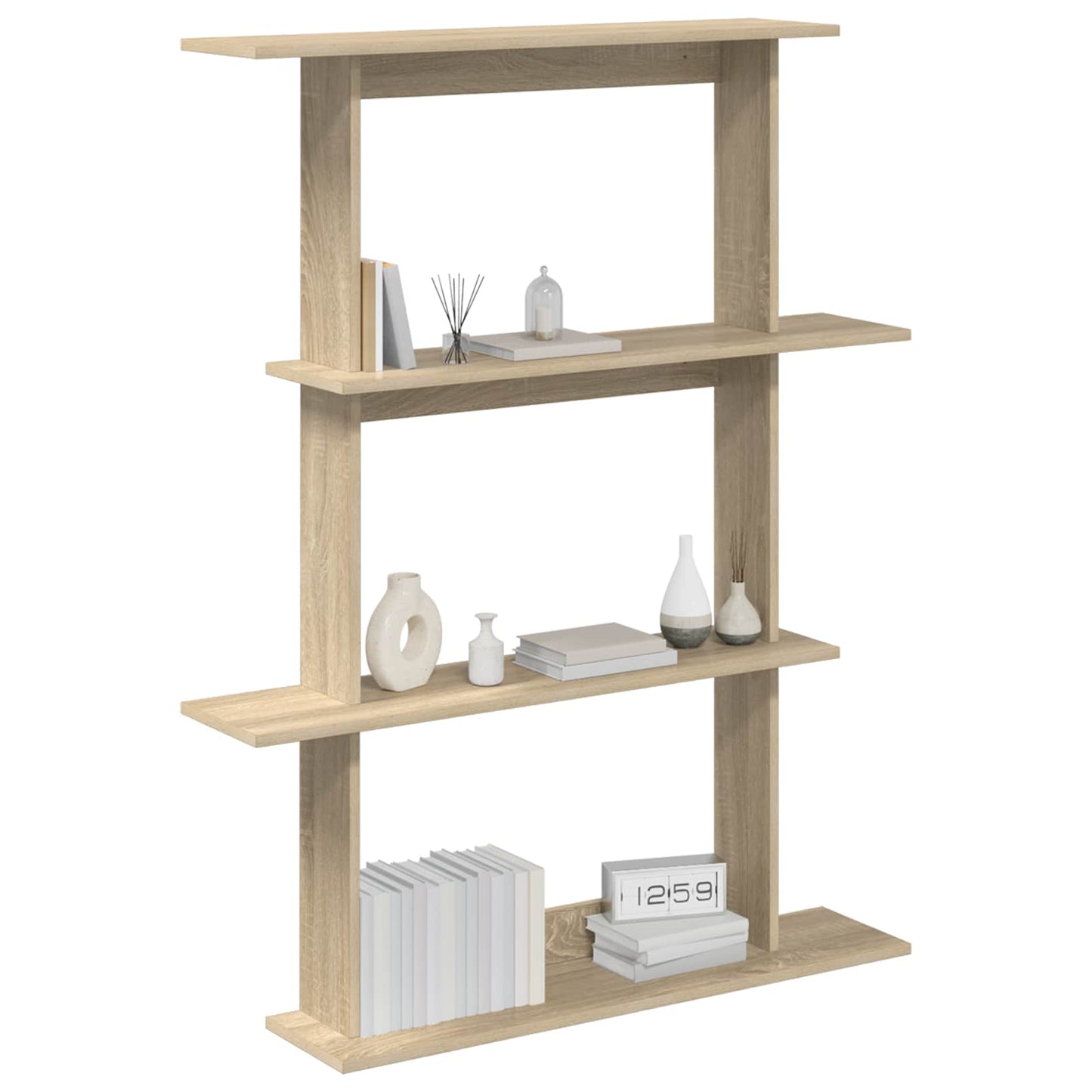 Vegghylleenhet Brun 100 x 20 x 126 cm Konstruert tre