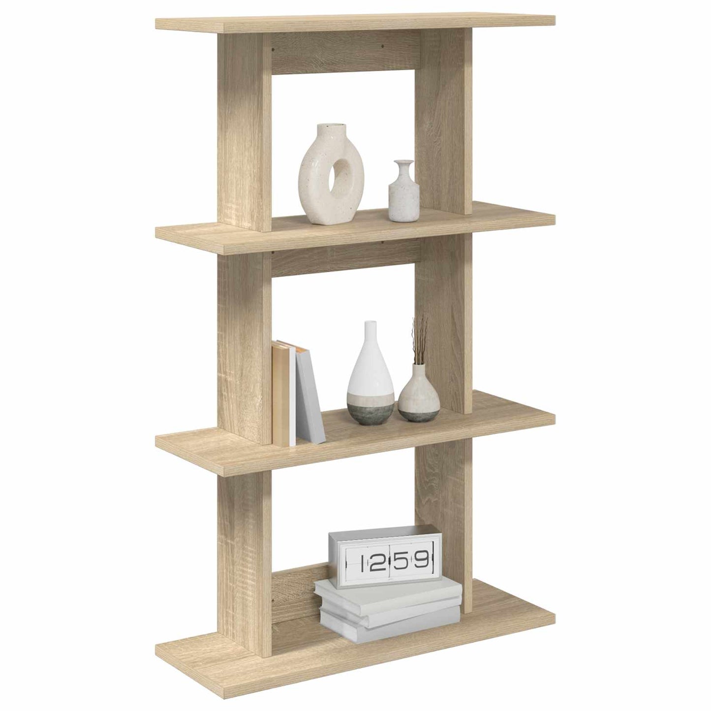 Vegghylle Veggmontert Brun 56 x 20 x 90 cm Konstruert tre