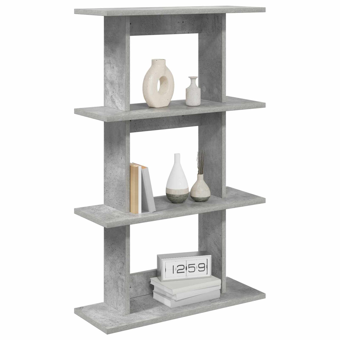 Vegghylle Veggmontert Grå 56 x 20 x 90 cm Konstruert tre
