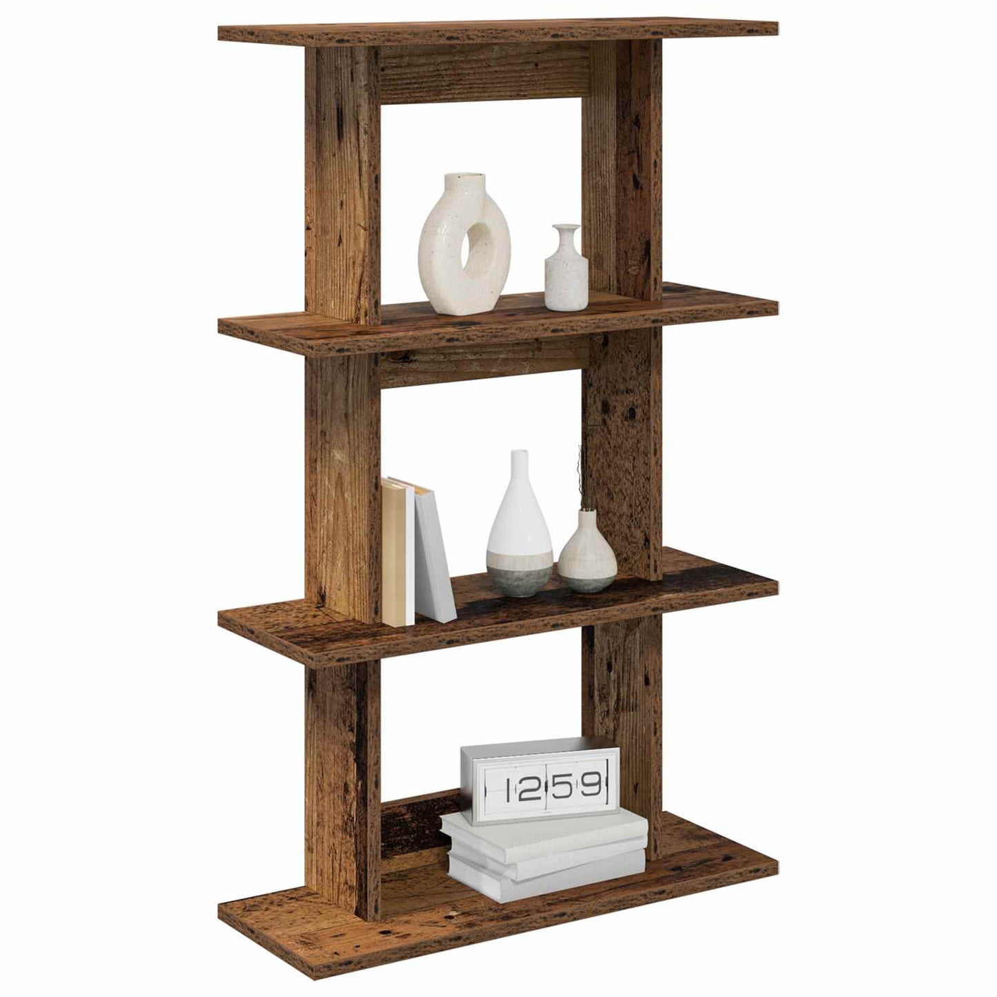 Vegghylle Veggmontert Brun 56 x 20 x 90 cm Konstruert tre