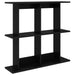 Vegghylle Veggmontert Svart 80 x 20 x 75 cm Konstruert tre