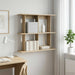 Vegghylle Veggmontert Brun 80 x 20 x 75 cm Konstruert tre
