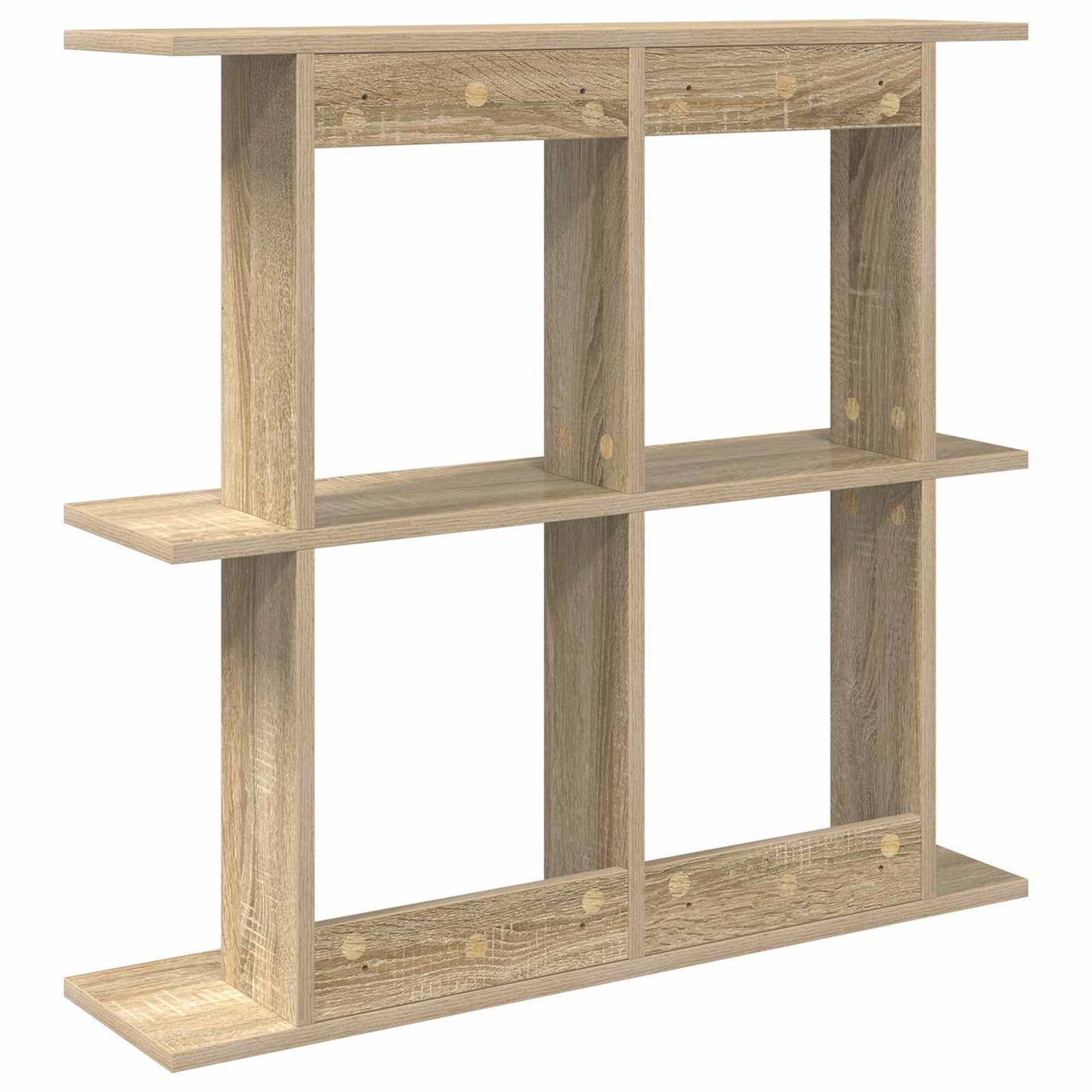 Vegghylle Veggmontert Brun 80 x 20 x 75 cm Konstruert tre