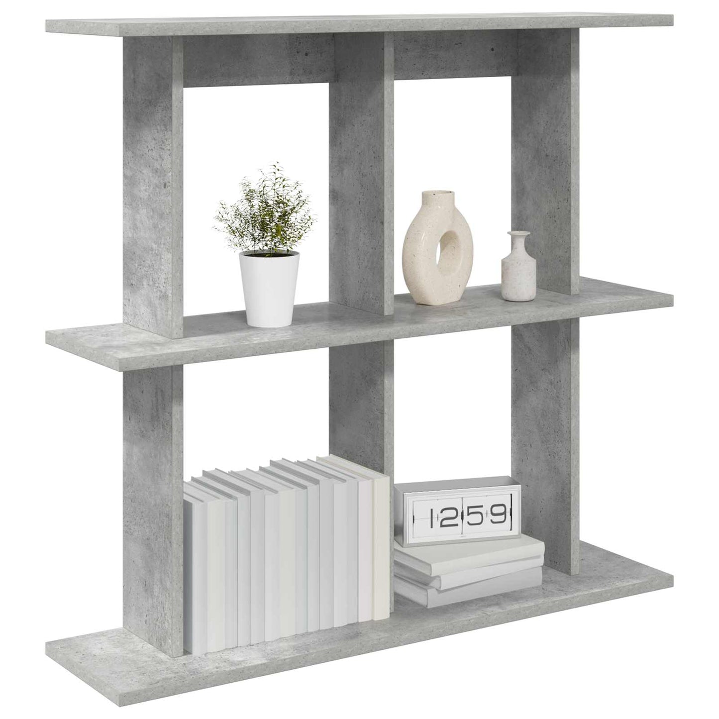 Vegghylle Veggmontert Grå 80 x 20 x 75 cm Konstruert tre