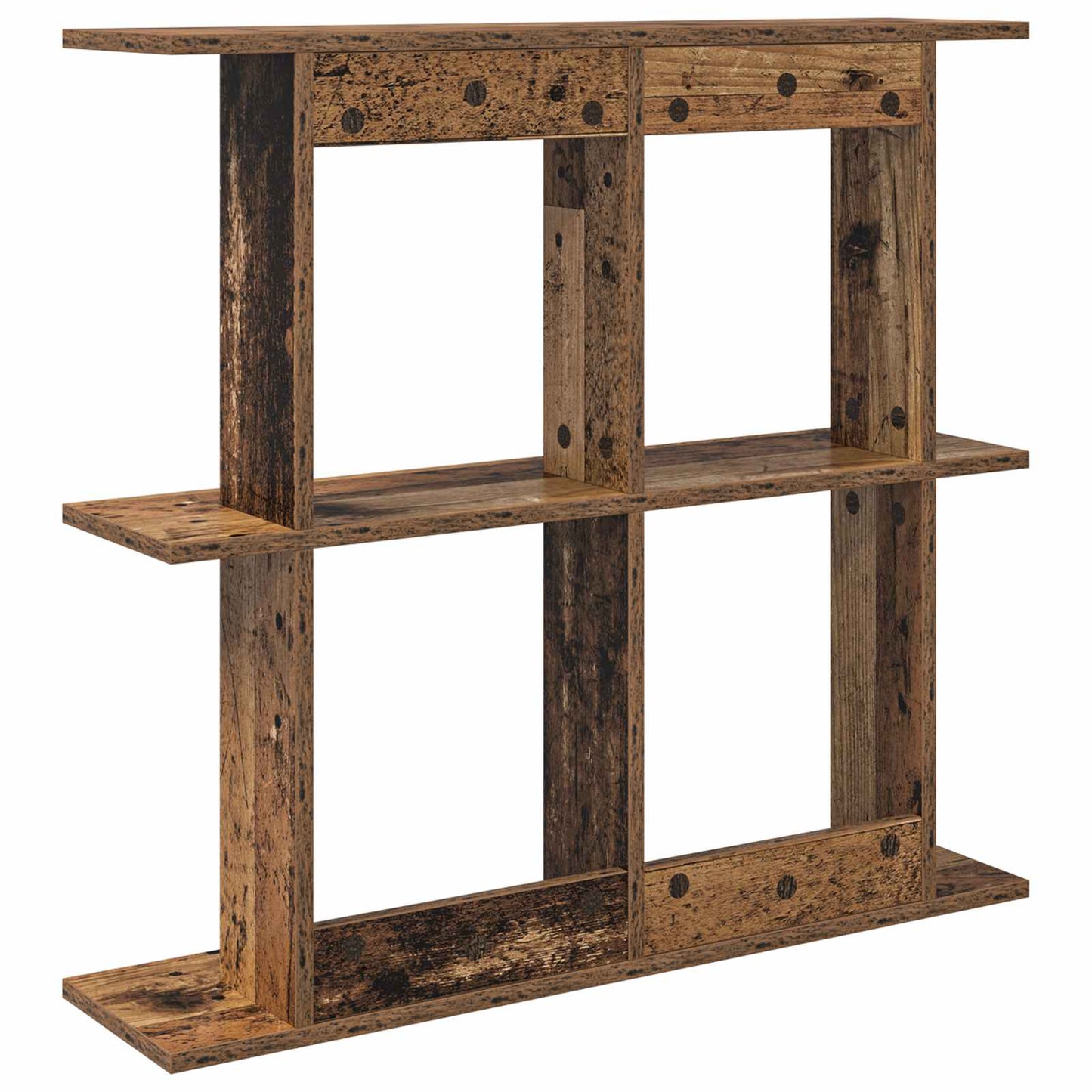 Vegghylle Veggmontert Brun 80 x 20 x 75 cm Konstruert tre